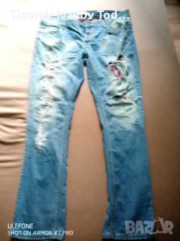 Накъсани мъжки дънкита, снимка 1