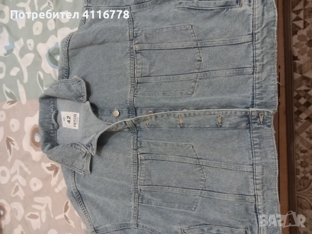 Дамско дънково яке 42 размер,L