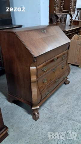 Антикварно бюро масив "BOMBE", снимка 2 - Бюра - 51845742