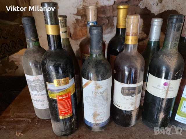 Стари бутилки с вино, снимка 10 - Антикварни и старинни предмети - 53897309
