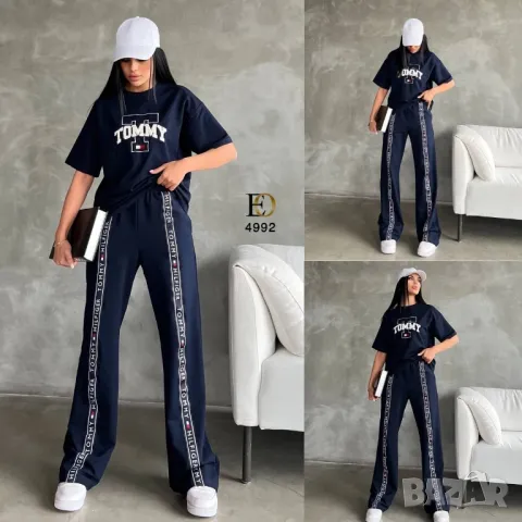 дамски екипи тениска и долнище tommy hilfiger , снимка 3 - Спортни екипи - 46887611