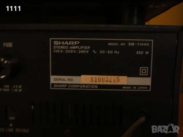 SHARP SM-1144H I ST-1144H, снимка 6 - Ресийвъри, усилватели, смесителни пултове - 47436521