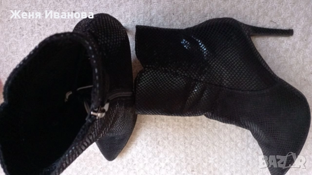 Дамски ботуши на висок ток, снимка 4 - Дамски ботуши - 52011370