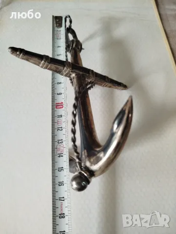  Сребърна Котва от Викториянската Епоха 1890г Сребро 0,925, снимка 17 - Антикварни и старинни предмети - 50255354