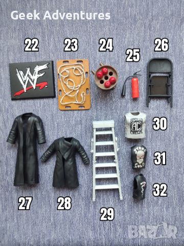WWE Екшън Колекционерски Фигурки Кеч Pro-Wrestling Аксесоари Cena HHH, снимка 5 - Колекции - 46483918