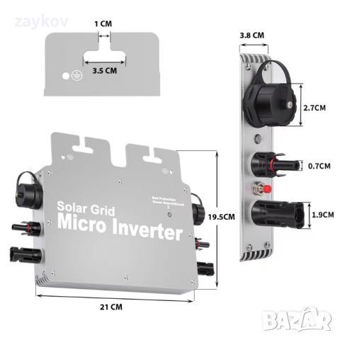 микро инвертор 600 Watt, снимка 2 - Друга електроника - 45741043