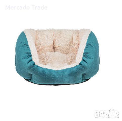 Легло за домашни любимци Mercado Trade, Кръгло, Тюркоаз, 65х50х21см, снимка 1 - За кучета - 45952065