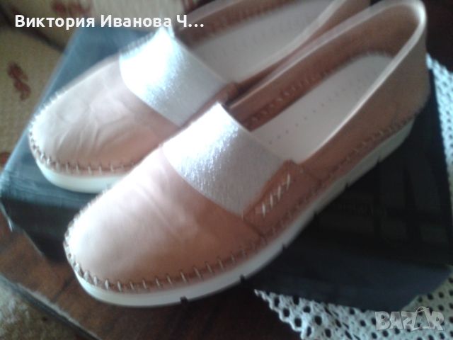 Нови дамски бежови обувки 39 номер, снимка 1 - Дамски ежедневни обувки - 45694670