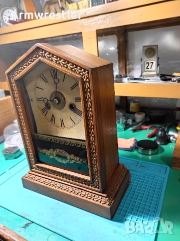 Стар Немски Механичен Часовник Юнгханс , снимка 2 - Антикварни и старинни предмети - 46041802