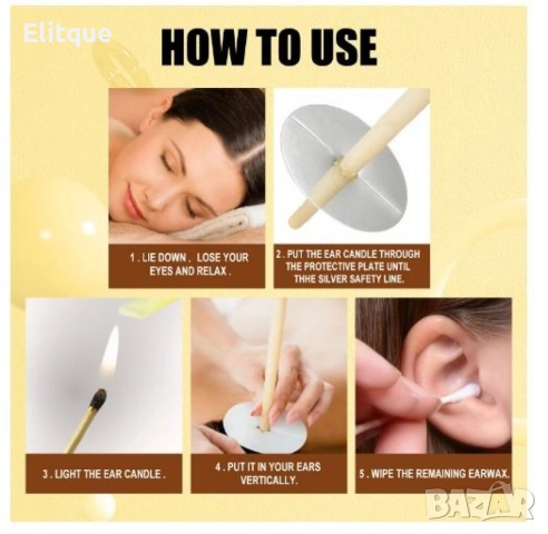 Ароматни восъчни свещи за уши за ефективно премахване на ушната кал 10 бр., снимка 10 - Други - 52896193