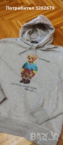 Ralph Lauren bear суичър 100% оригинален M, снимка 2 - Спортни дрехи, екипи - 46291419