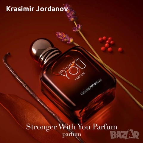 ARMANI STRONGER WITH YOU PARFUM, снимка 5 - Мъжки парфюми - 50413571