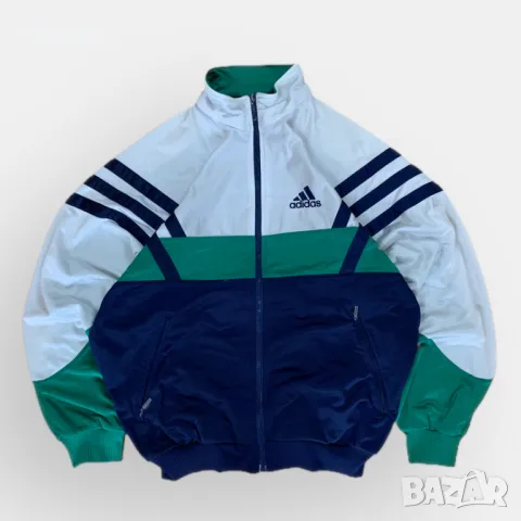 Adidas Vintage Early 90's Track Windbreaker Jacket, снимка 1 - Спортни дрехи, екипи - 48622474