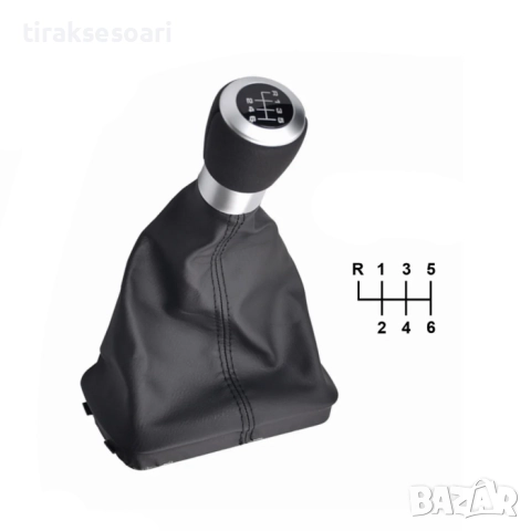 Топка за скоростен лост с маншон за Seat Alhambra – 6 скорости, снимка 2 - Аксесоари и консумативи - 52618441