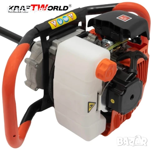 Бензинов Свредел KraftWorld – Градински Свредел с Двутактов Мотор, снимка 8 - Градински инструменти - 50549345