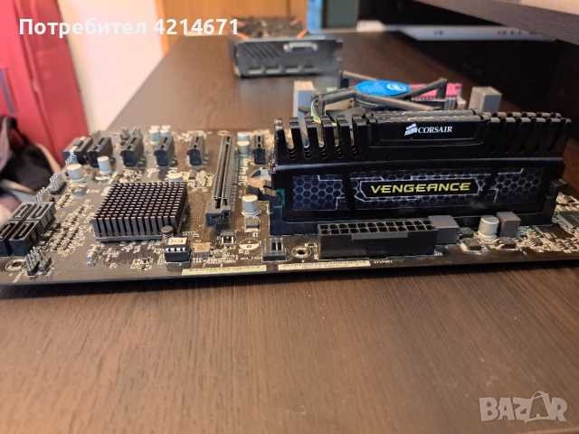 Дънна платка AS Rock H81 pro BTC DDR 3 + процесор intel i5 4670k + 2x4 gb ram , снимка 5 - Дънни платки - 52322686