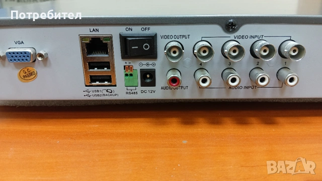 DVR H264 4-канален HDD 80GB без захр. адаптер, снимка 3 - Други - 53812168