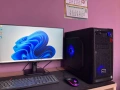 Геймърски компютър AMD 4x3,00Ghz, AMD RADEON RX 550, 16GB RAM, SSD, Windows 11, снимка 1