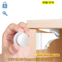 Магнитни предпазители за шкафове и чекмеджета - комплект 4бр. с 1бр. ключ - КОД 3314, снимка 2