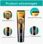 Професионална водоустойчива машинка за подстригване VGR V-663 с LED дисплей и керамични остриета, снимка 2