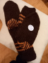 Ръчно плетени мъжки чорапи от вълна размер 44, снимка 7