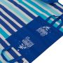 Плажна постелка - синя светлосиня раирана чанта с надуваема възглавница 180х86см, снимка 2