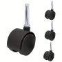 4 бр. 1.5/2-инчови въртящи се колелца за мебели, снимка 1
