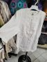 Бяла ленена туника/ риза- 48/50 размер, снимка 8