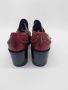 Винтидж италиански дамски обувки с капси, Червени обувки с месингови капси, Размер 39, снимка 5