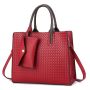 Дамска тънка правоъгълна чанта - текстурирана повърхност / три презрамки, 6цвята , снимка 5