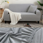 Еластичен калъф за диван "Комфорт", светло сиво, снимка 3