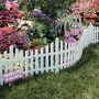 Бяла градинска ограда - 240х32см. декоративна ограда       , снимка 1