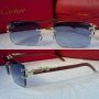 Cartier висок клас слънчеви очила Мъжки Дамски слънчеви с дървени дръжки, снимка 8