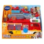 VTech Toot-Toot Friends Пожарна станция 2 в 1, играчка детска кола със звуци, фрази и музика, снимка 2