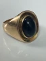 Златен пръстен 14 карата ръчна изработка с черен оникс, снимка 12