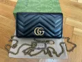 Gucci коженa мини Beloved чанта Гучи Златно Gold GG лого Made in Italy, снимка 3