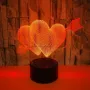 Холограмна 3D LED лампа Heart Arrow,RGB Седемцветен Интелигентен Контрол,USB, снимка 4