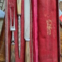 Стари ножове комплекти за барбекю, снимка 9 - Антикварни и старинни предмети - 45495987