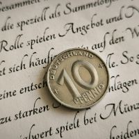Монета - Германия - 10 пфенига | 1953г.; серия А, снимка 1 - Нумизматика и бонистика - 45495420