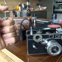 Сервизиран и тестван с филм фотоапарат Телеметричен фотоапарат Argus C3 - тухличката от 1939г. (2), снимка 8 - Фотоапарати - 45873303