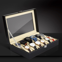 Елегантна Кутия за 12броя Часовници Кожен Дизайн, снимка 3 - Мъжки - 44985242