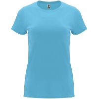 Нова дамска тениска в лазурен цвят, снимка 1 - Тениски - 45316017