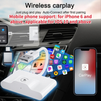 Безжичен CarPlay адаптер за lPhone Безжичен автоматичен автомобилен адаптер, снимка 2 - Аксесоари и консумативи - 45031246