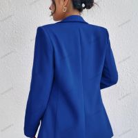 Темпераментно едноцветно малко дамско сако с ревер и дълги ръкави, 8цвята , снимка 9 - Сака - 39700642