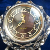 Часовник " МАЯК ", настолен, механичен в кристален корпус, работи ок. 1 седмица с едно навиване..., снимка 3 - Други ценни предмети - 45079979