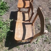 стари малки дървени столове-90лв, снимка 1 - Столове - 45263238