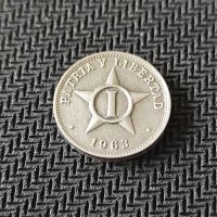 Монета Куба 1 сентаво, 1963, снимка 1 - Нумизматика и бонистика - 45438705