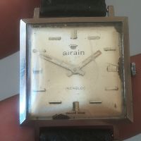 Швейцарски часовник Airain. Swiss made. Vintage watch. Ретро. Механичен. Military , снимка 2 - Мъжки - 45889657