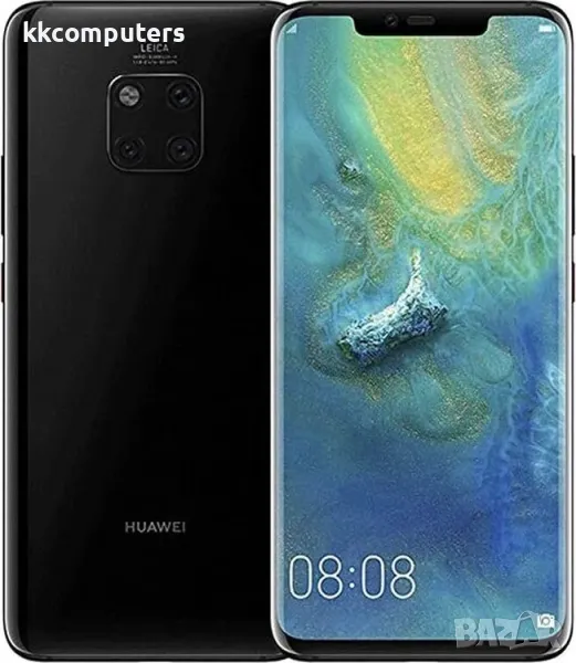 Стъкло за Huawei Mate 20 PRO / Черно / Баркод : 562948, снимка 1