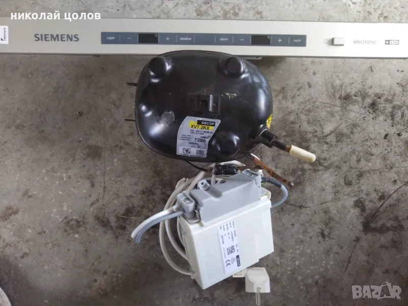 Инверторен компресор и платка за хладилник Siemens , снимка 1